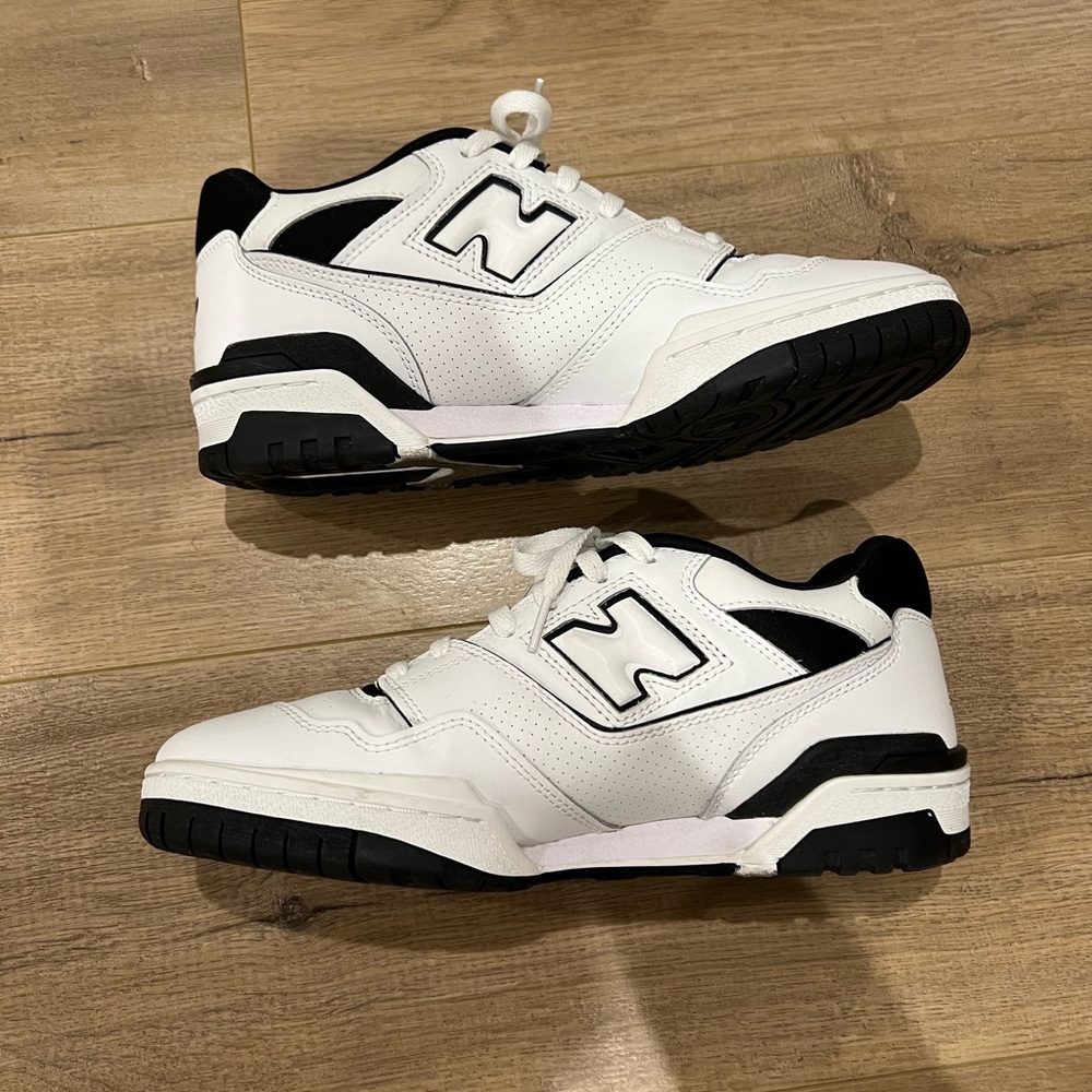 New Balance White and Black Sneakers